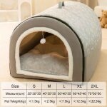 Niche d'hiver chaude pour chien, avec poignées en polymère, lit lavable, tente de sommeil profond, pour ... Niche d'hiver chaude pour chien, avec poignées en polymère, lit lavable, tente de sommeil profond, pour ...