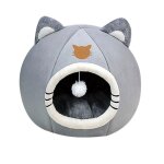Niche ronde pour animaux de compagnie, mir confortable pour chaton, coussin de chaise longue, tente pour ... Niche ronde pour animaux de compagnie, mir confortable pour chaton, coussin de chaise longue, tente pour ...