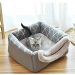 Niche souple pour animaux de compagnie pour chats et chiens, sac de couchage, coussin en polymère, tente ... Niche souple pour animaux de compagnie pour chats et chiens, sac de couchage, coussin en polymère, tente ...