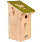 Nichoir pour m�sange bleue en pin pochoir