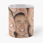 Nicolas cage nic nick nickolas - meilleures tasses nicholas tr�sor national sourire effrayant souriant ...