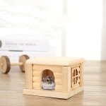 Nid de hamster en bois naturel maison en bois non toxique et inodore cabane et ch�teau pour petits animaux ...