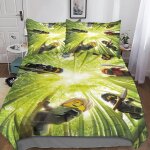 Ninjago housse de couette du monde taies d'oreiller, d parure de lit ninja avec fermeture ��clair en ...