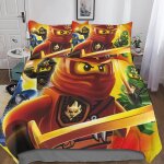Ninjago housse de couette, d ninja motif imprim�� parure de lit housses de couettes en microfibre avec ...