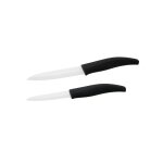 Nirosta 9920750 lot de 2 couteaux de cuisine en c�ramique, couteau a d�couper, lame de 12, 5cm et 18 ...