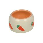 Nobby carotte mangeoire en terre cuite pour rongeur beige diam tre 12 cm 250 ml