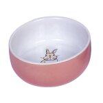Nobby gamelle en cramique pour rongeurs - saumon et blanc - diam tre 11 cm x 4 5 cm