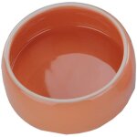Nobby mangeoire en terre cuite pour rongeur orange diam tre 12 cm