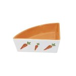 Nobby rongeur gamelle carre en cramique blanc orange 12 x 12 x 5 cm 0 25 l