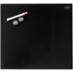 Nobo tableau magn�tique noir en verre diamond 300x300, conditionnement retail