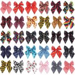 Noeud papillon pour gros chien, 50 pices, accessoires pour animaux de compagnie, dcoration de mariage, ...