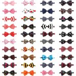 Noeud papillon pour gros chien, 50 pices, accessoires pour animaux de compagnie, dcoration de mariage, ...