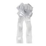Noeud tulle individuel gris 100 mm Noeud tulle individuel gris 100 mm