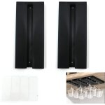 (noir, 2) porte - verre a vin suspendu 25. 3 * 11 * 2cm - pas besoin de percer, grande capacité, porte ... (noir, 2) porte - verre a vin suspendu 25. 3 * 11 * 2cm - pas besoin de percer, grande capacité, porte ...
