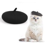 Noir bret en laine pour chien et chat, dguisement pour chat, accessoires chien