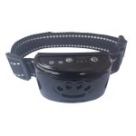 Le noir - collier avec dispositif electrique a ultrasons anti aboiement, accessoire avec charge usb, ...