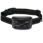 Le noir - collier avec dispositif electrique a ultrasons anti aboiement, accessoire avec charge usb, ...