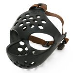 S - le noir - masque r�glable pour chien de grande et moyenne taille, 1 pi�ce, museli�re en filet'�corce, ...