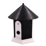Le noir - r�pulsif ultrasonique'ext�rieur pour chien, dispositif anti aboiement, etanche, pour accrocher ...