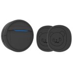 Le noir - sonnette de porte sans fil pour chien, outil'entra�nement a la maison, capteur de mouvement ...