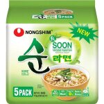 Nongshim soupe de nouilles v�g�tarienne, 5 x 112g, saveur authentique cor�enne, repas rapide et savoureux, ...