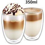 Nouveau 1 / 4 / 6 pi�ces verre a liqueur double paroi expresso double paroi 1 pi�ce - 350ml klb