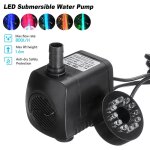 Nouveau 15w 110v pompe a eau electrique pompe submersible fontaine jardin poissons etang led sous - marine ... Nouveau 15w 110v pompe a eau electrique pompe submersible fontaine jardin poissons etang led sous - marine ...