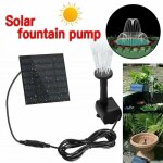 Nouveau 90 * 90mm 1w panneau solaire aliment� pompe a eau jardin piscine etang aquarium fontaine pompes ...