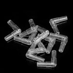 Nouveau connecteur transparent a 2 voies pour tubes coud�s, 10 pi�ces, raccords pour aquarium