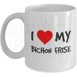 Nouveauté i love my bichon frise cadeau slogan mug sk38 Nouveauté i love my bichon frise cadeau slogan mug sk38