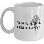 Nouveaut� train hard fight easy muay thai cadeau slogan mug sk06