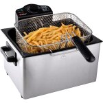 Nouvelhorizonstore - alpina friteuse � huile 5 litres - double avec 3 paniers (1 grand, 2 petits) - grande ...