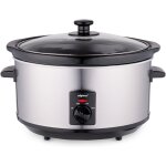 Nouvelhorizonstore - alpina mijoteuse electrique - 3, 5 litres - 3 niveaux de chaleur - ceramique / inox, ...