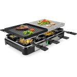 Nouvelhorizonstore - appareil � raclette 4 - en - 1, pour 8 personnes, avec pierre � cuire et plaques ...