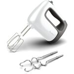 Nouvelhorizonstore - batteur �lectrique, 500 w, 5 vitesses, r�glage turbo, 2 fouets + 2 p�trins en acier ...