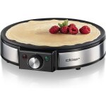 Nouvelhorizonstore - cloer 6630 cr�pi�re pour cr�pes sucr�es ou sal�es d'un diam�tre de 30 cm, 1200 w, ...
