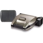 Nouvelhorizonstore - gaufrier premium, 1200w, fabriqu� en france, r�versible sur son socle, cuisson personnali ...
