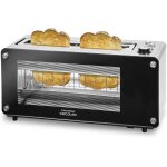 Nouvelhorizonstore - grill - pain visiontoast. fen�tres en verre, fente, 7 niveaux pour toaster, 3 fonctions ...