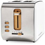 Nouvelhorizonstore - grille pain 2 fentes larges blanc