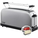 Nouvelhorizonstore - grille pain fente longue 2 toasts / 1 tranche baguette adventure acier inox (fente ...