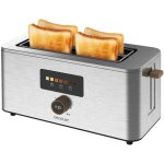 Nouvelhorizonstore - grille - pain vertical 2 fentes longues touch&toast extra double. 1500 w, 4 tranches ...