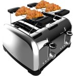 Nouvelhorizonstore - grille - pain vertical 4 fentes courtes toastin' time 1700 double inox. 1700 w, ...