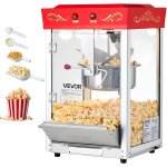 Nouvelhorizonstore - machine � pop corn de comptoir, eclateur de ma�s 800 w, grand bol en inox 0, 2 kg, ...