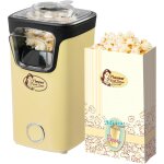 Nouvelhorizonstore - machine a pop corn, popcorn machine avec technologie d'air chaud, inclut 10 sacs ...