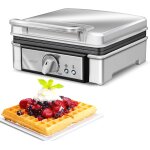 Nouvelhorizonstore - mgo13 gaufrier professionnel pour 2 gaufres belges epaisses, plaques antiadh�sives, ...
