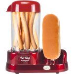 Nouvelhorizonstore - p101cud501 machine � hot - dogs au vapeur, 350w, abs, rouge