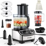 Nouvelhorizonstore - robot cuisine multifonctions 1300w, 3 vitesses et fonction pulse, 3, 5l hachoir, ...