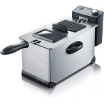 Nouvelhorizonstore - severin friteuse 2 000 w, friteuse �lectrique en inox d�une capacit� de 3 l, appareil ...