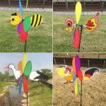 Nouvelle vente 3d grand animal abeille moulin a vent vent spinner whirligig cour jardin decor Nouvelle vente 3d grand animal abeille moulin a vent vent spinner whirligig cour jardin decor