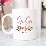 Nouvelle tasse gigi, annonce de b�b�, cadeau de no�l pour gigi, tasse a caf� gigi, grand - m�re, personnalis�e ...